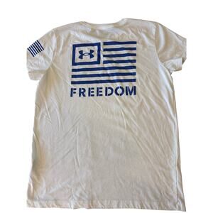 UNDER ARMOUR Freedom Flag Classic Tee T-Shirt Men size L Patriotic